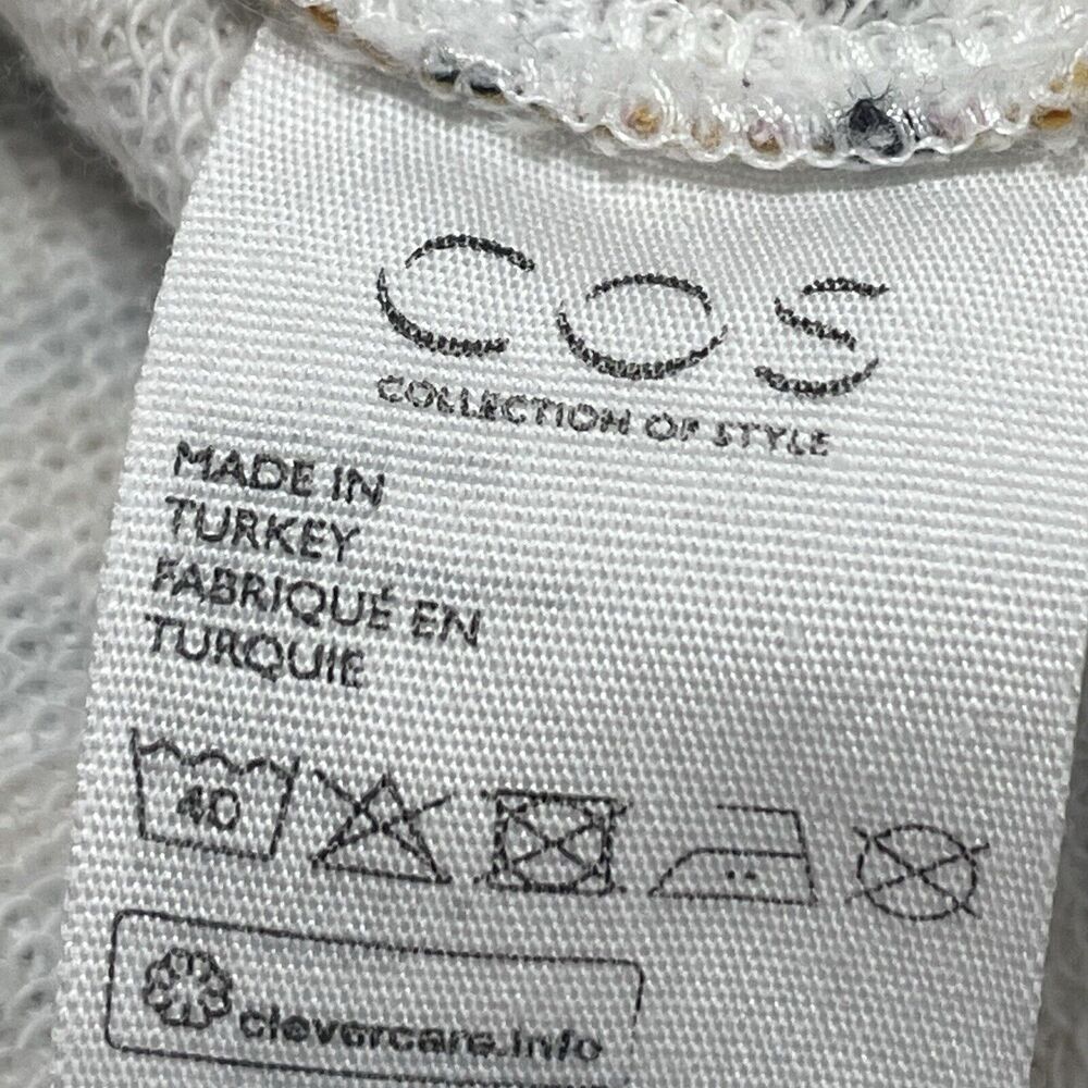 COS Sweatshirt Size XL Mens Long Sleeve French Terry 100% Cotton Boxy Fit - Picture 9 of 11